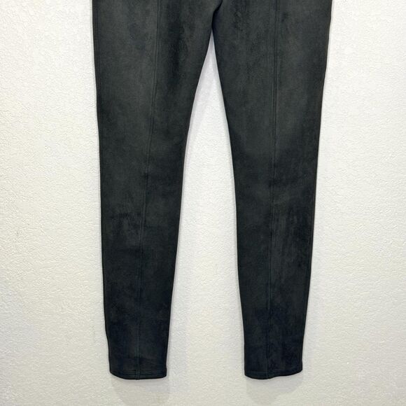 Spanx Pants Womens Small Green Faux Suede Pull On Stretch Slim Leg High Rise - Picture 9 of 9